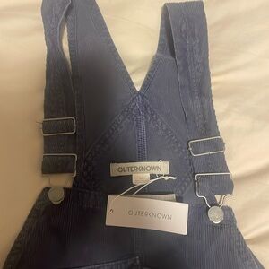 New with tags Outerkown blue corduroy overalls women’s size small